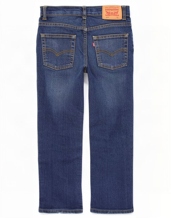 Levi's Boys 511 Slim Jeans 5-6 år W22 L19 Blå Bomuld