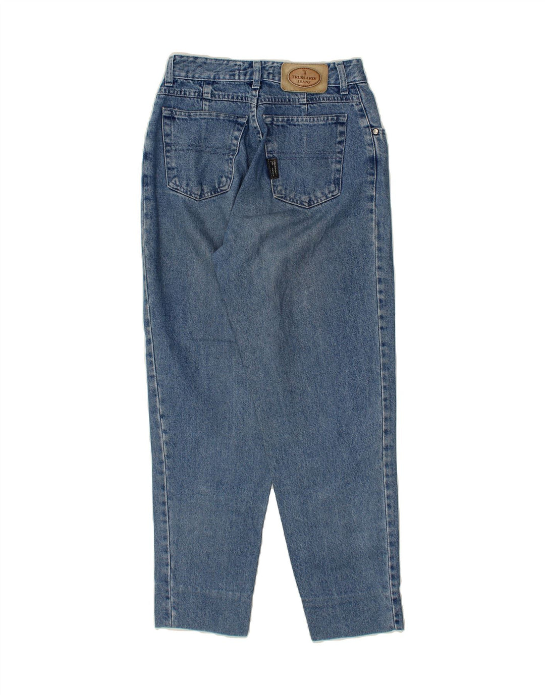 TRUSSARDI Womens Tapered Jeans W32 L28 Blue Cotton Vintage Trussardi and Second-Hand Trussardi from Messina Hembry 