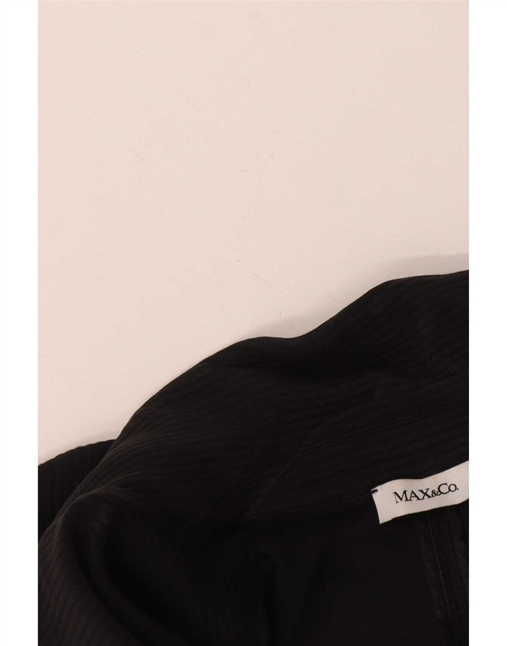 Max & Co. Dame 1-knaps blazerjakke UK 12 Medium Sort