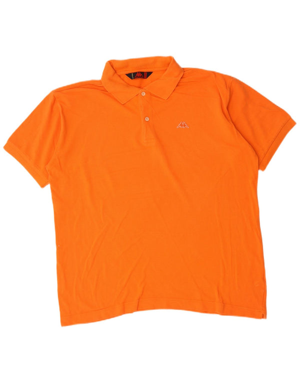 Kappa herre poloshirt XL orange bomuld