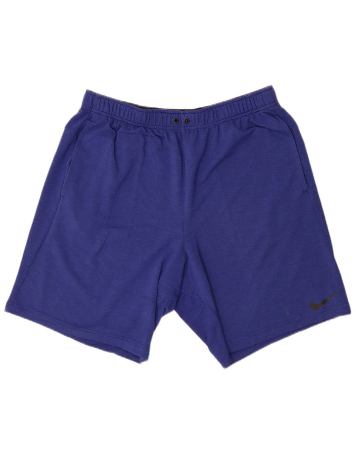 Nike herre Dri Fit sportsshorts XL blå viskose