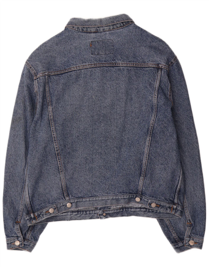 Vintage denimjakke til mænd UK 42 XL blå bomuld