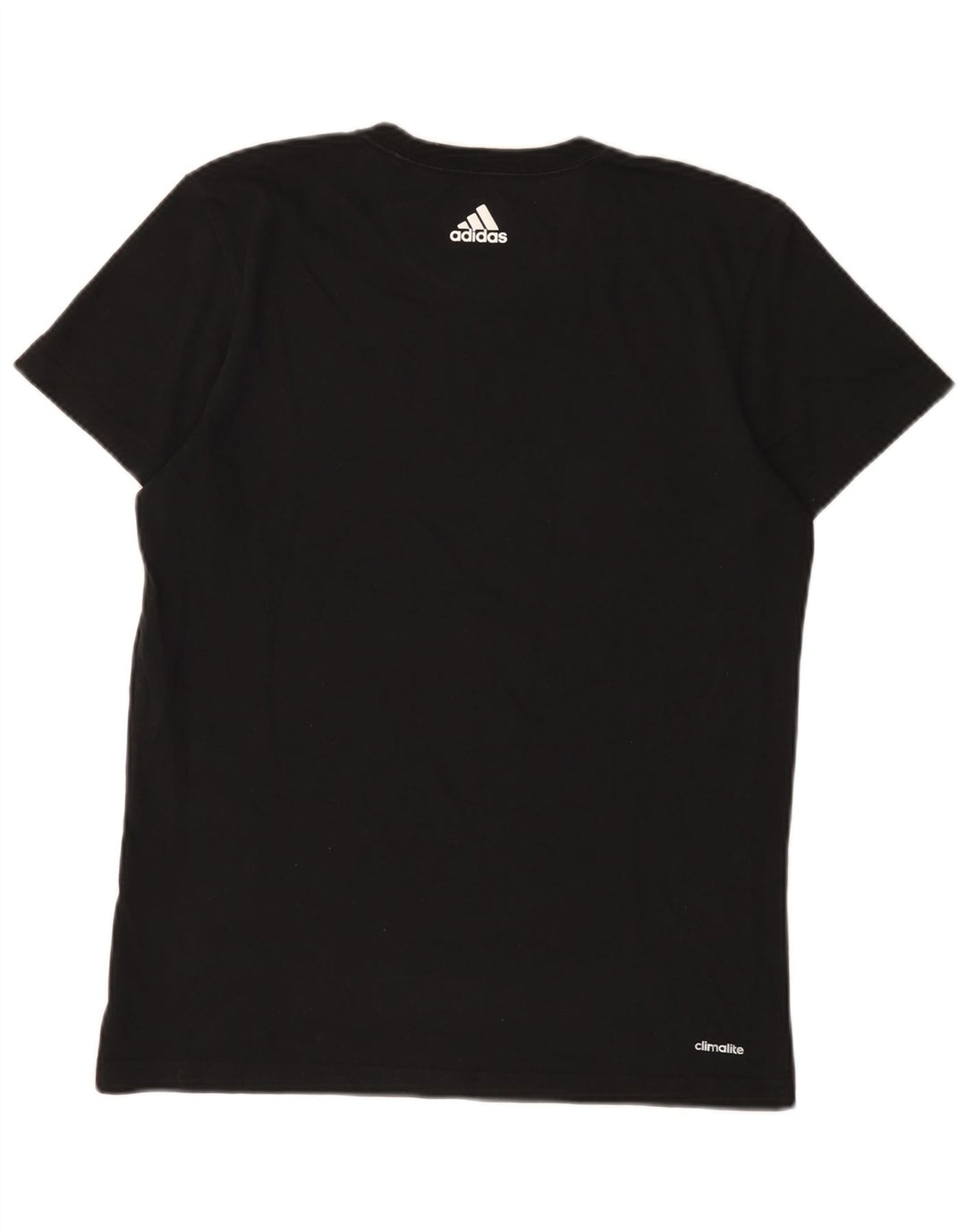 Adidas Herre Climalite grafisk T-shirt top mellem sort bomuld