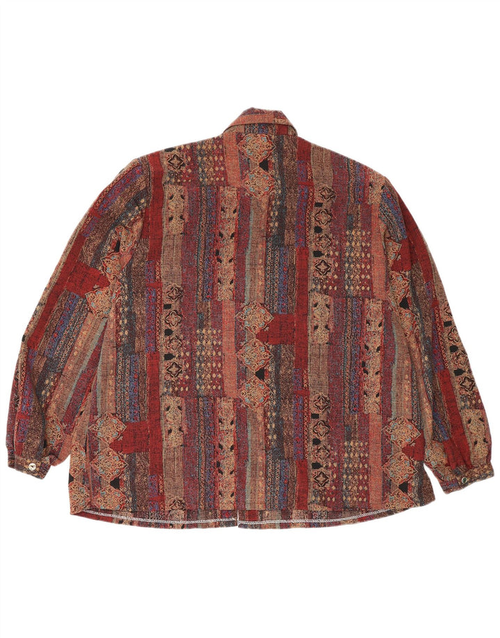 Tak Dameskjorte UK 20 2XL Brun Patchwork