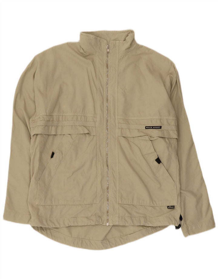 Asics Regnjakke til mænd UK 38 Medium Beige Bomuld