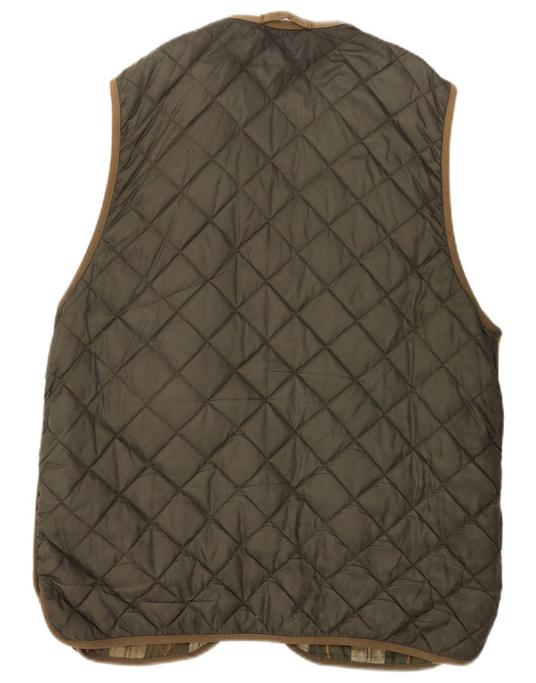 Barbour Herre Quiltet Gilet UK 44 Large Khaki