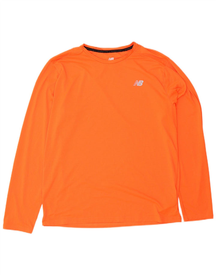 New Balance Herre Top Langærmet Stor Orange Polyester