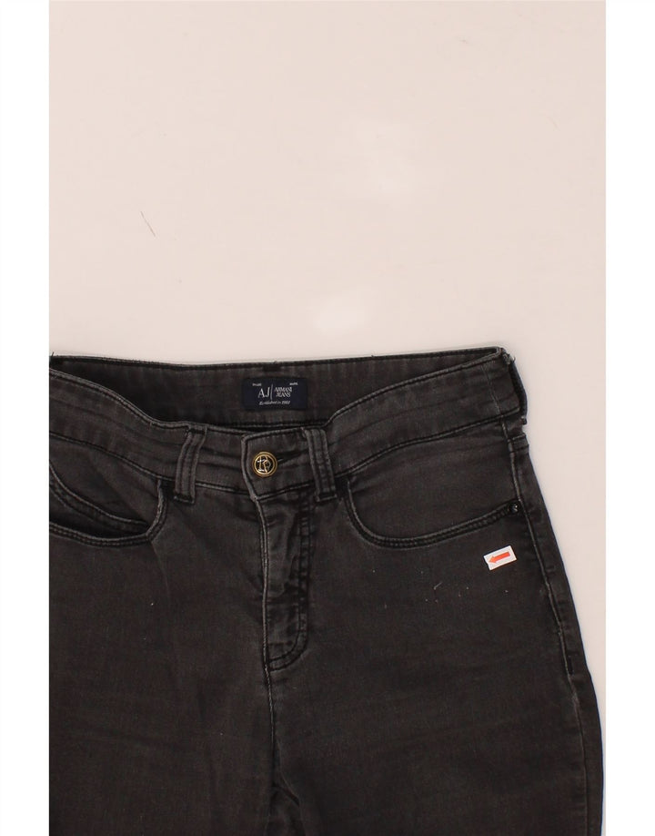 ARMANI Womens Skinny Jeans W26 L29  Grey Cotton Vintage Armani and Second-Hand Armani from Messina Hembry 