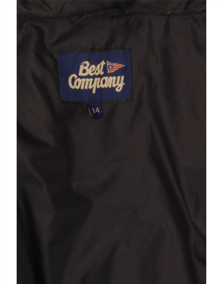 BEDSTE FIRMA Dame Oversized Polstret Gilet UK 14 Large Black