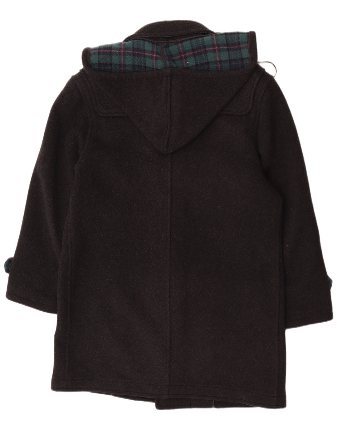 Pierre Cardin Herre Hooded Duffel Coat IT 48 Medium Black Check Wool