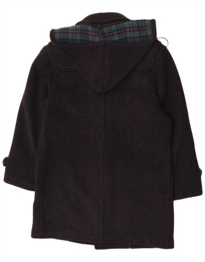 Pierre Cardin Herre Hooded Duffel Coat IT 48 Medium Black Check Wool