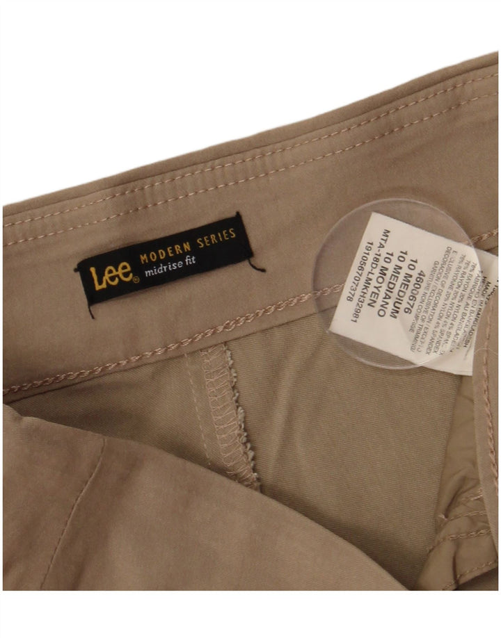 LEE Dame Modern Series Mid Rise Capri Bukser US 10 Large W30 L21 Beige