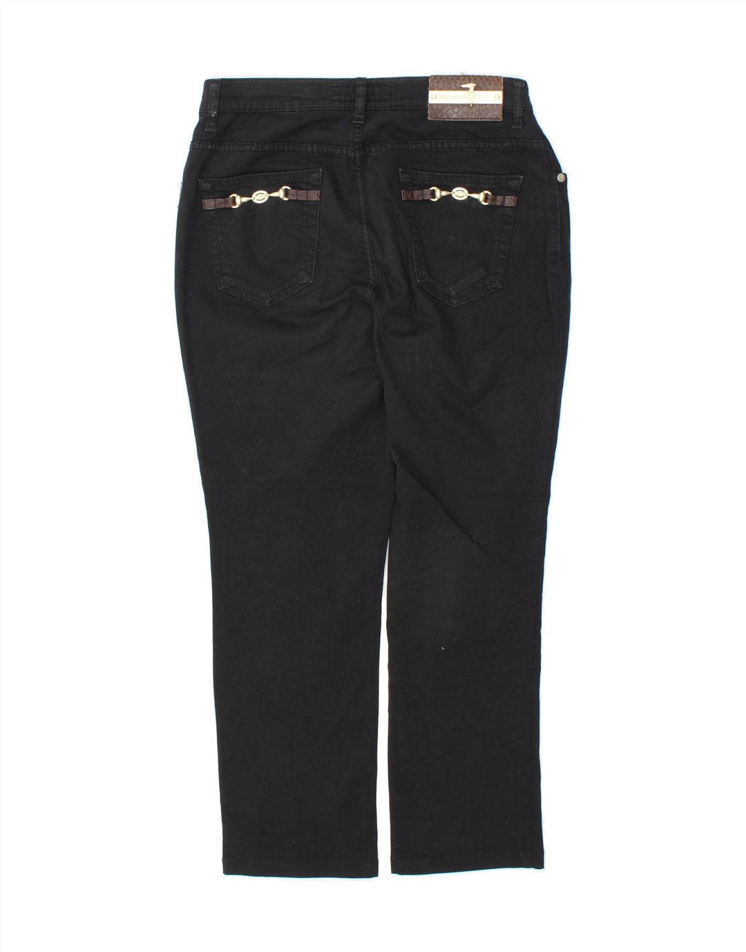 TRUSSARDI Womens Slim Cropped Jeans W28 L25 Black Cotton Vintage Trussardi and Second-Hand Trussardi from Messina Hembry 