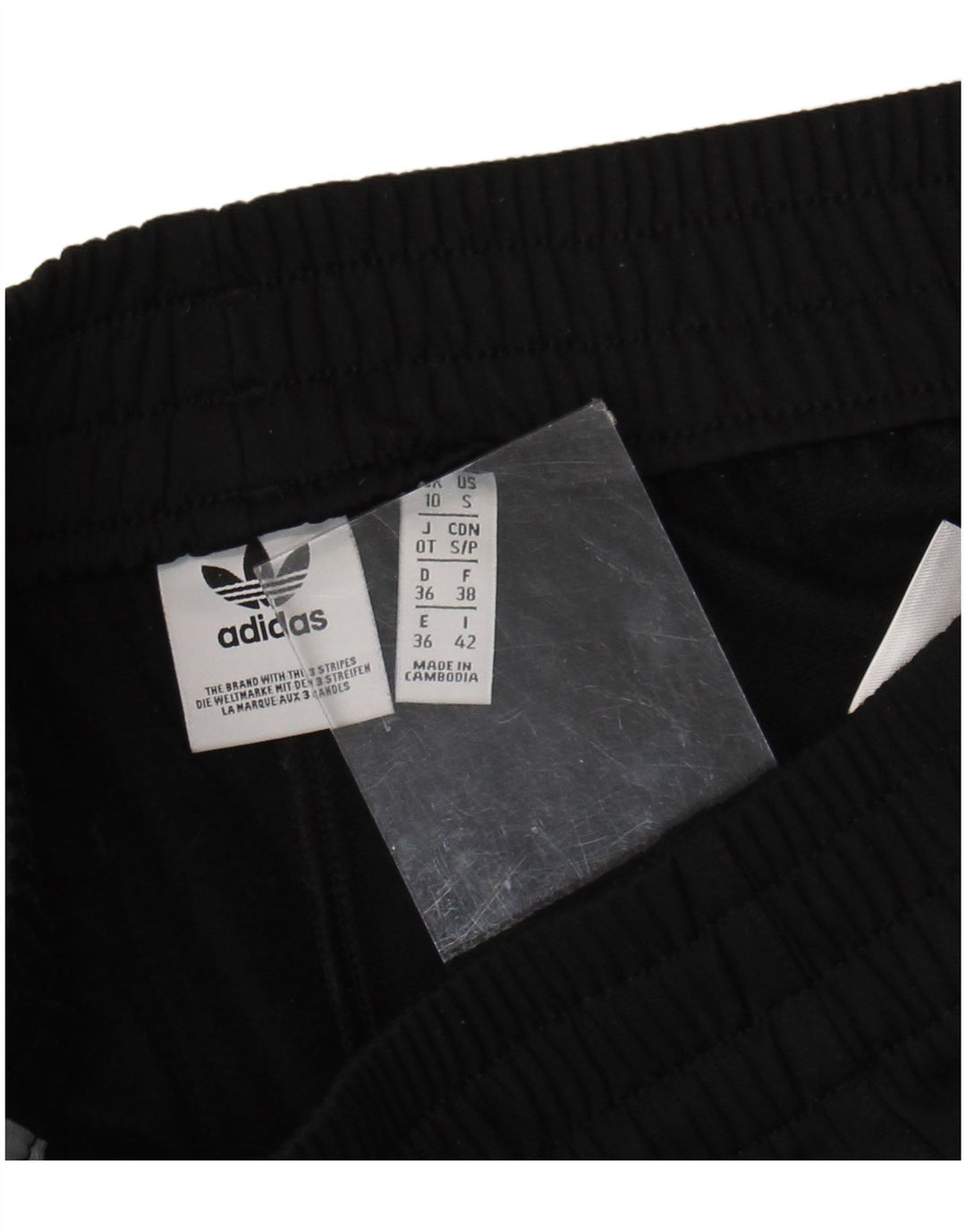 Adidas sportsshorts til kvinder UK 10 Small Black Polyester