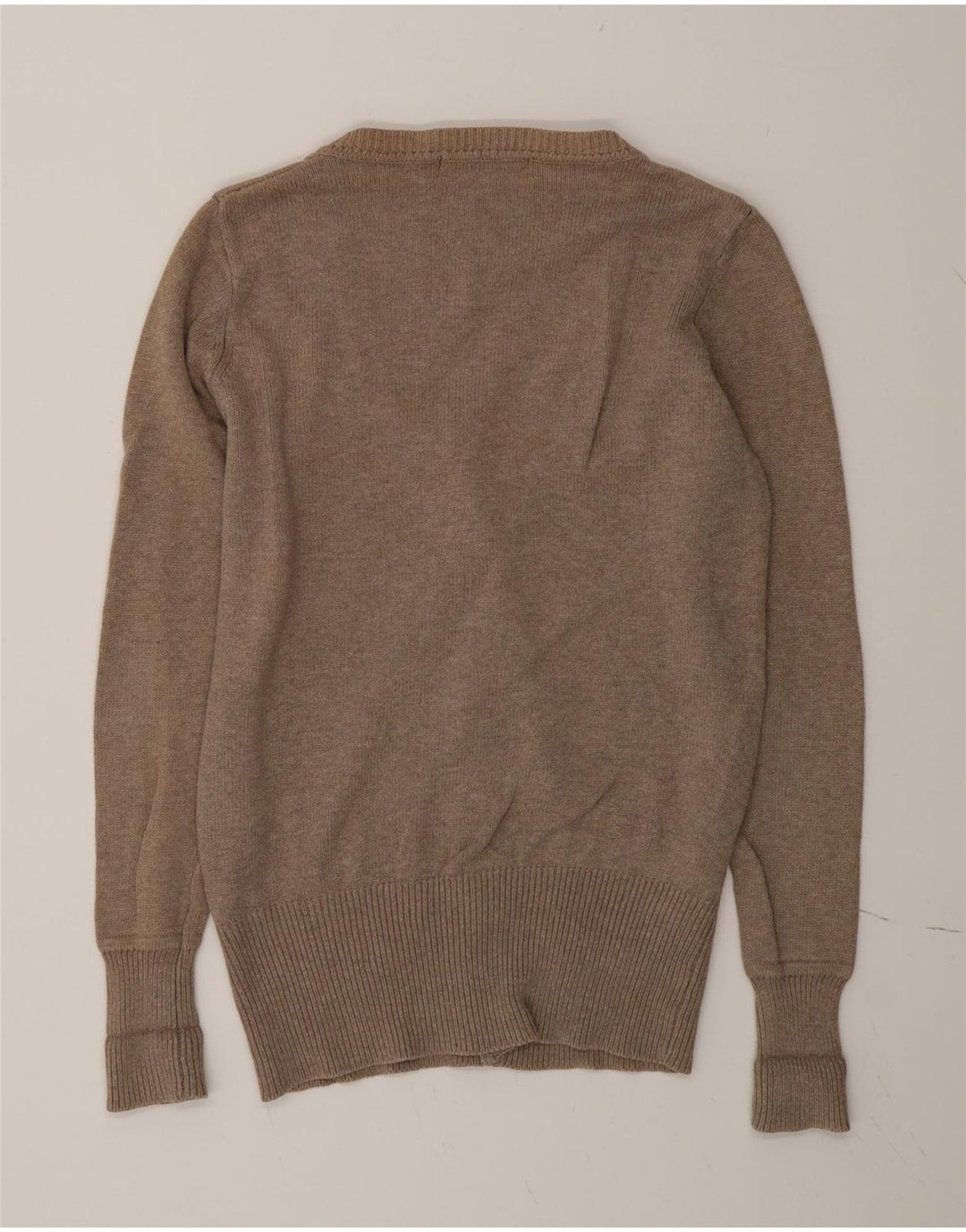 Zara Dame Cardigan Sweater UK 16 Stor Grå Bomuld