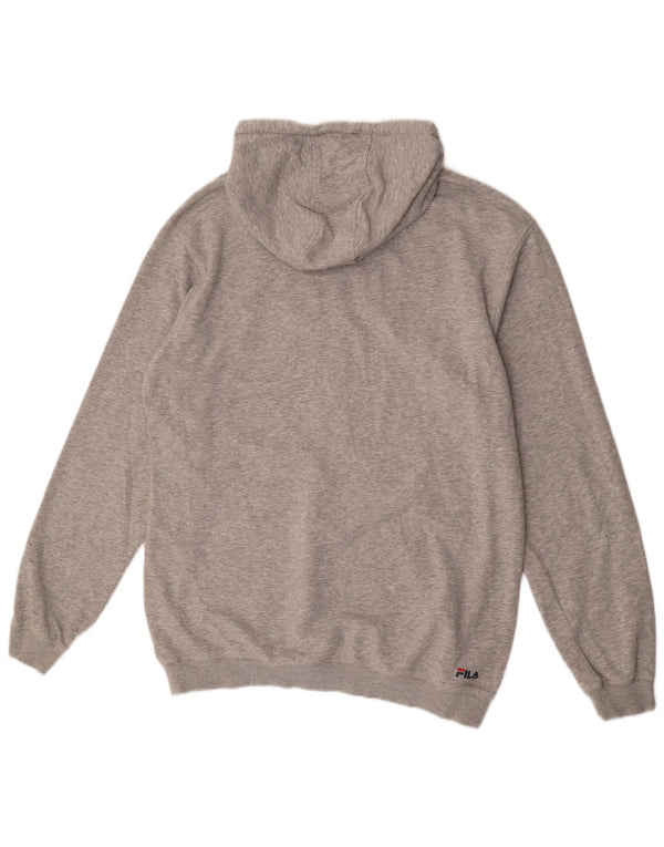 Fila Herre grafisk hættetrøje XL Grå bomuld