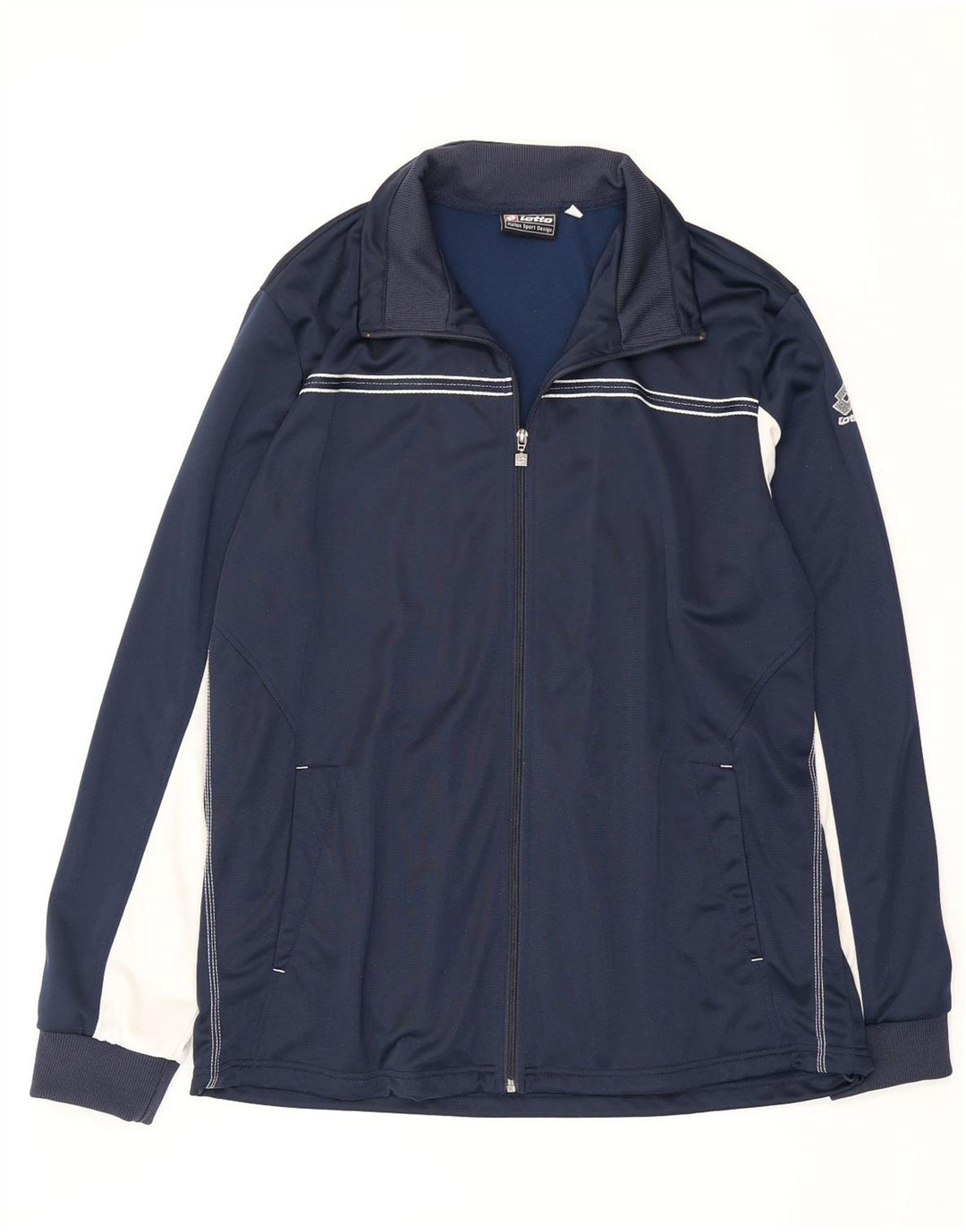 Lotto Træningsdragt til mænd Topjakke 3XL Marineblå Colourblock Polyester