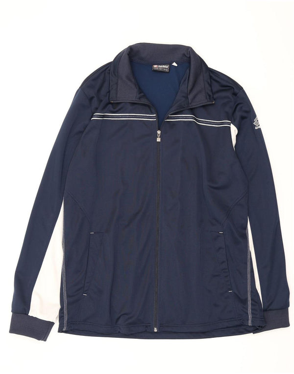 Lotto Træningsdragt til mænd Topjakke 3XL Marineblå Colourblock Polyester