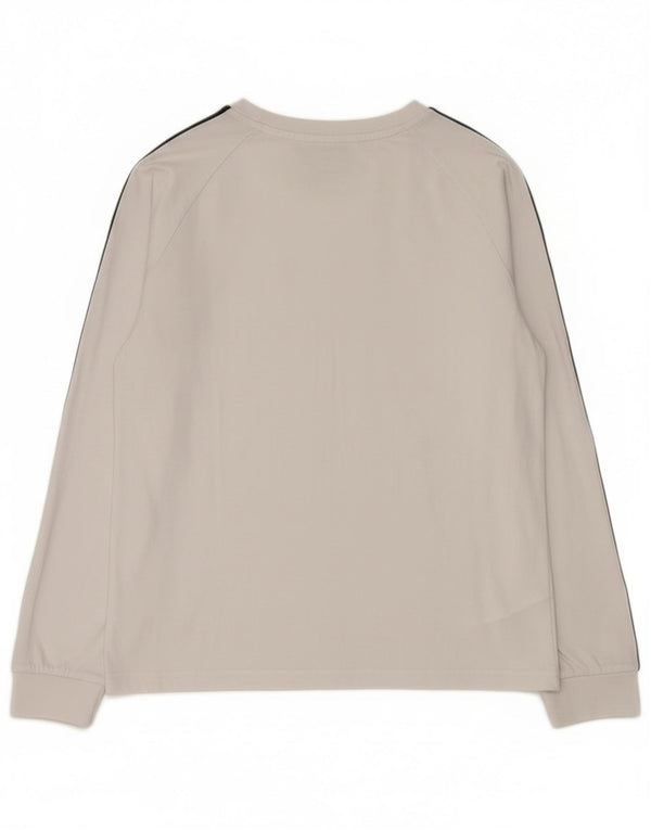 Adidas Boys Top Langærmet 12-13 År Hvid Bomuld