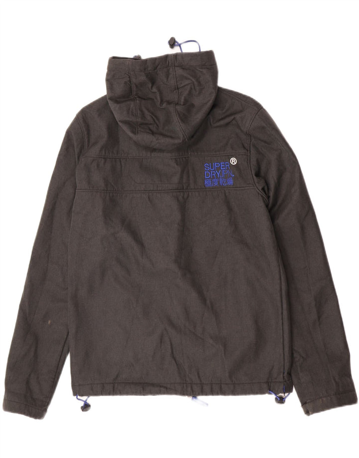 Superdry Herre The Windtrekker Hooded Windbreaker Jacket UK 38 Medium Grey