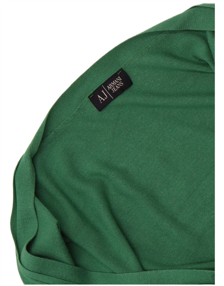 Armani Jeans Dame Cardigan Sweater UK 12 Medium Green