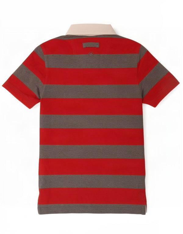 Fat Face Herre Rugby Polo Shirt XS Rødstribet bomuld