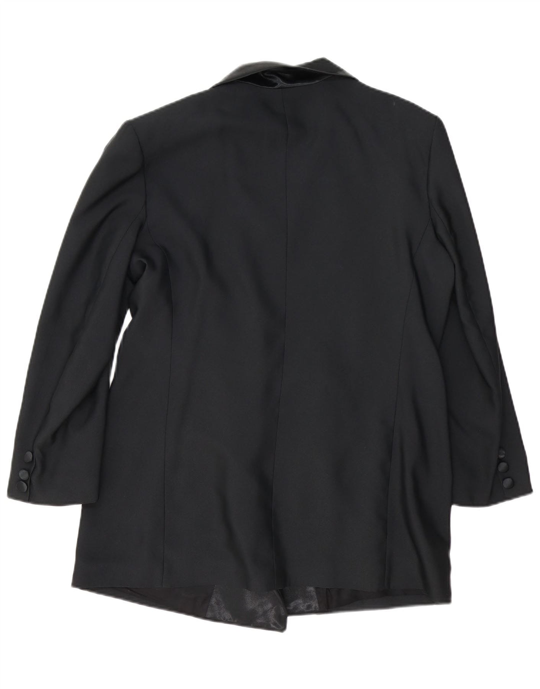 Vintage Dame Dobbeltradet Blazer Jacket UK 14 Large Black