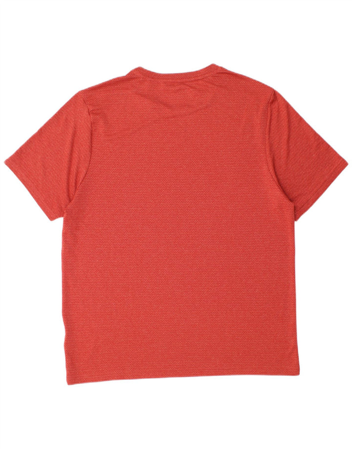 Reebok Herre T-Shirt Top Stor Rød Polyester
