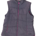Weird Fish Womens Polstret Gilet UK 14 Large Navy Blue Polyester