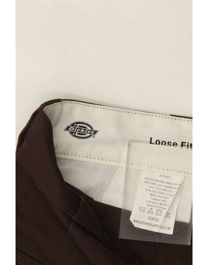 Dickies Herre Loose Fit Cargo Bukser W32 L32 Brun Polyester