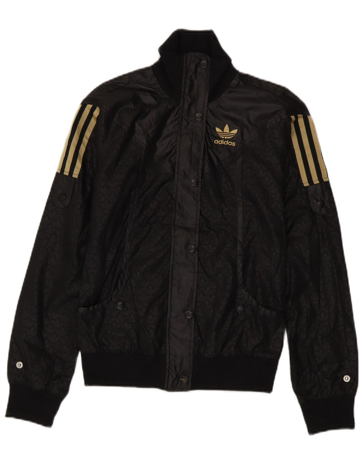 Adidas Grafisk træningsdragt topjakke til kvinder EU 34 XS sort polyester