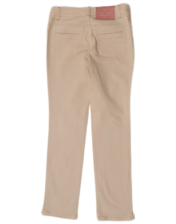 Jacob Cohen Dame Slim Jeans W28 L30 Beige Bomuld