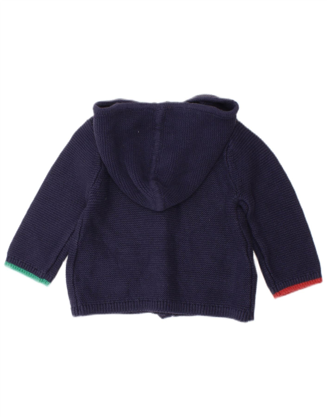JOULES Baby Girls Grafisk hættetrøje cardigan 3-6 måneder marineblå