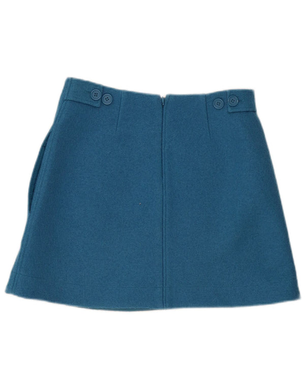 Cos Dame Mini-nederdel EU 34 XS W30 Blå Uld