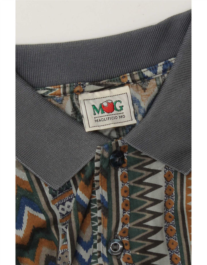 Mango Polo Shirt til mænd XL Flerfarvet Geometrisk