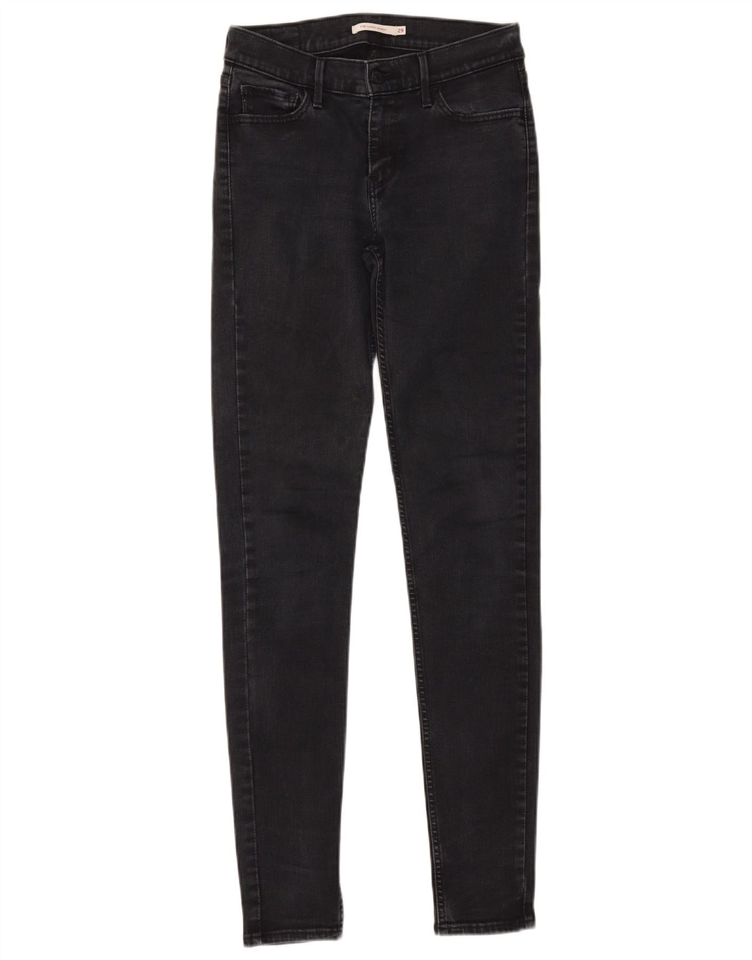 Levi's Dame 710 Super Skinny Jeans W29 L32 Sort Bomuld
