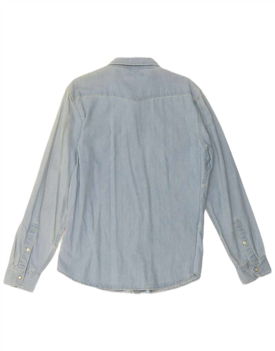 LEE Denimskjorte til mænd Stor blå bomuld