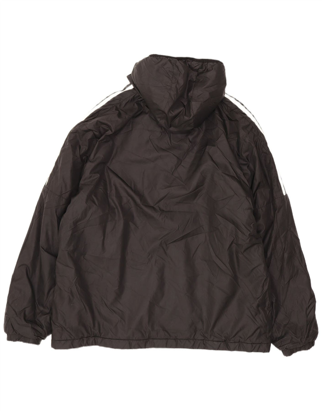 Adidas Herre hættepolstret jakke UK 42 XL Sort Polyester