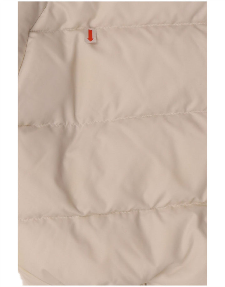 MONCLER Pige hættejakke 5-6 år Hvid nylon