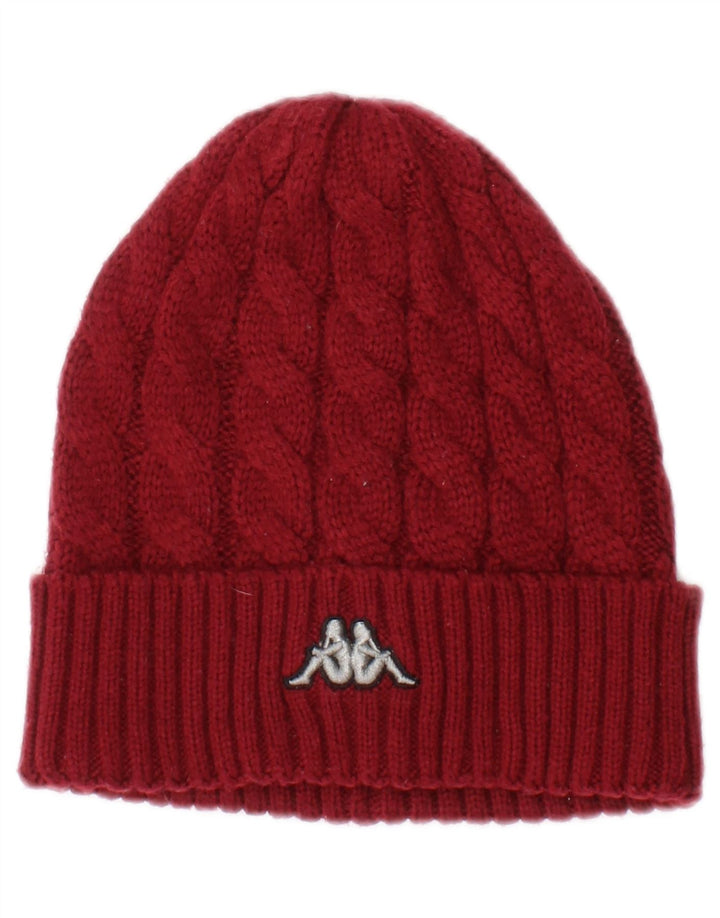 Kappa Strik Beanie Hat One Size Rød polyakryl