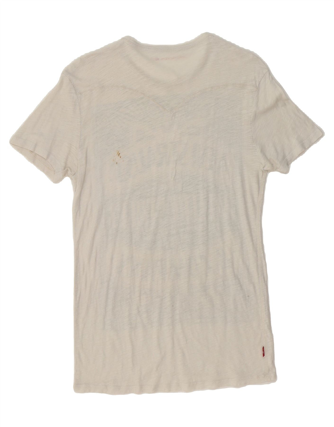 LEVI'S Womens Graphic T-Shirt Top UK 10 Small Grey Vintage Levi's and Second-Hand Levi's from Messina Hembry 
