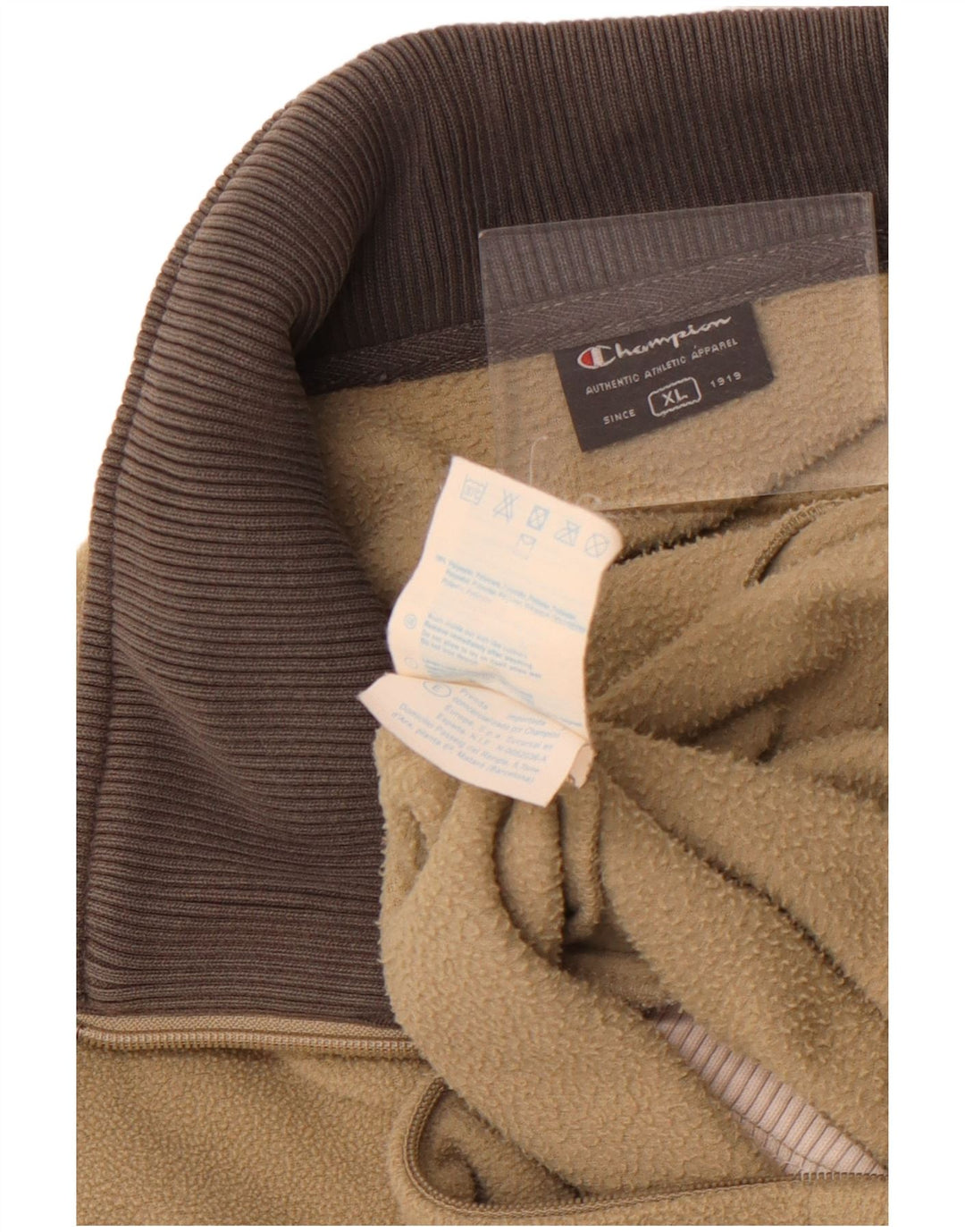 Champion Dame Fleecejakke UK 18 XL Khaki Colourblock Polyester
