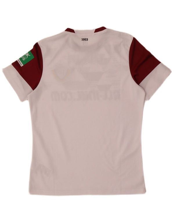 Umbro Herre Grafisk T-Shirt Top Lille Hvid Colourblock Polyester