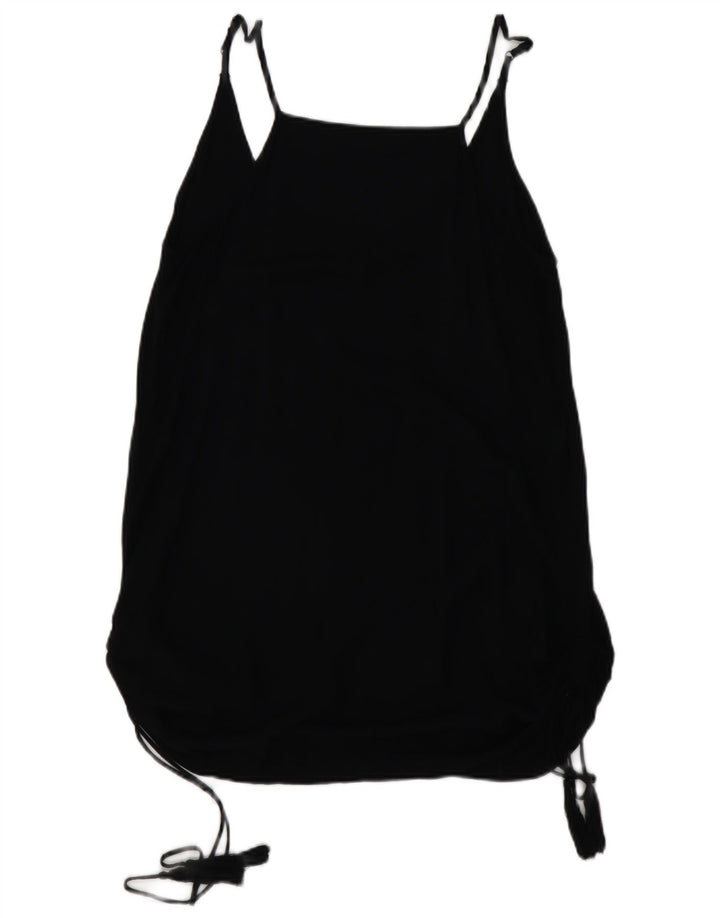 HARLEY Dame Cami Top UK 10 Small Black Rayon
