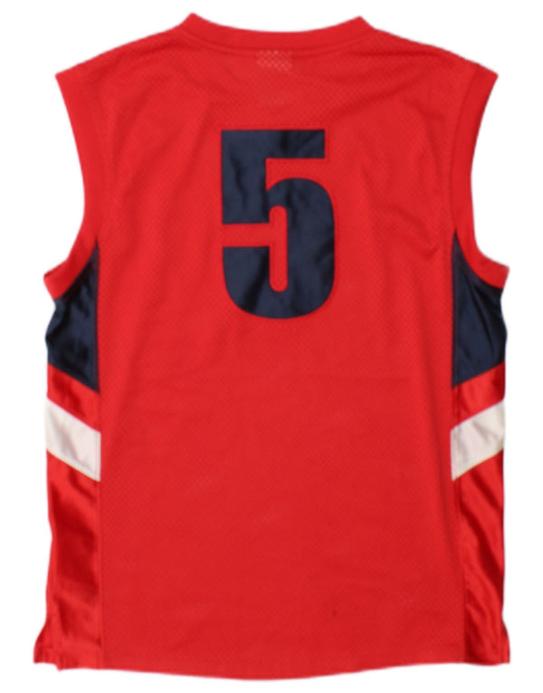Nike drenge Dri Fit grafisk vest top 12-13 år stor rød farveblok