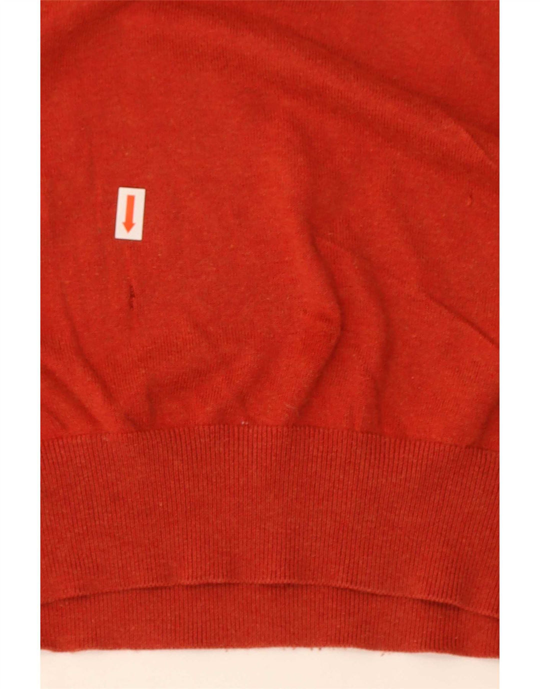 Massimo Dutti Herre V-hals sweater 2XL Rød Bomuld