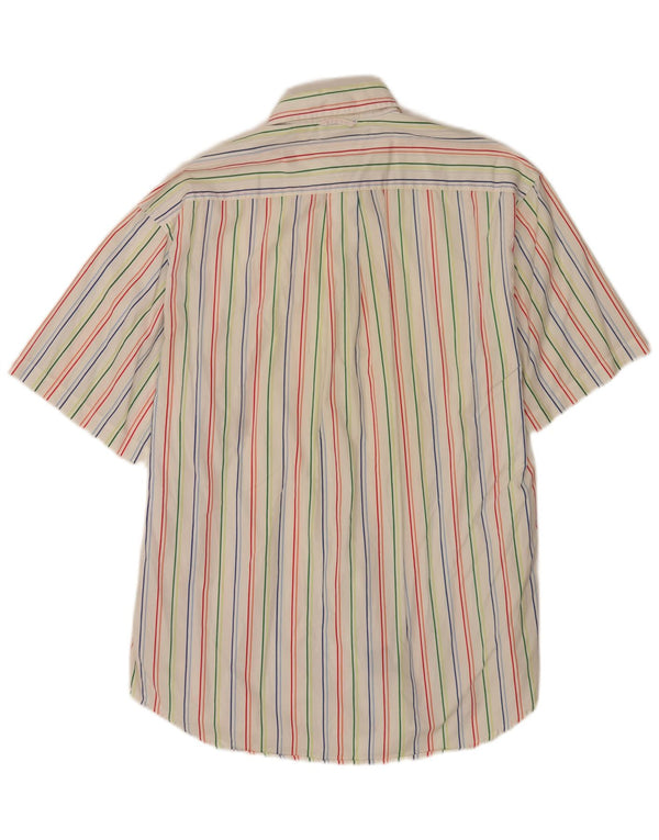 Tommy Hilfiger Herre kortærmet Regular Fit skjorte Medium hvid stribet