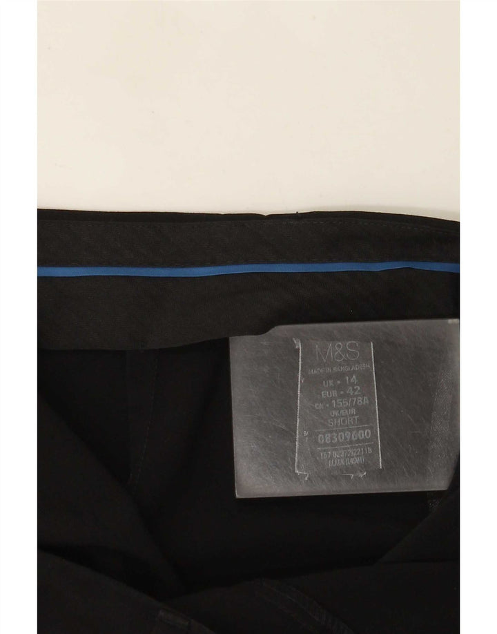 Marks & Spencer Dame Bootcut Suit Bukser UK 14 Large W34 L28 Black
