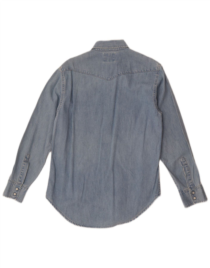 Levi's Denimskjorte til mænd, lille blå bomuld