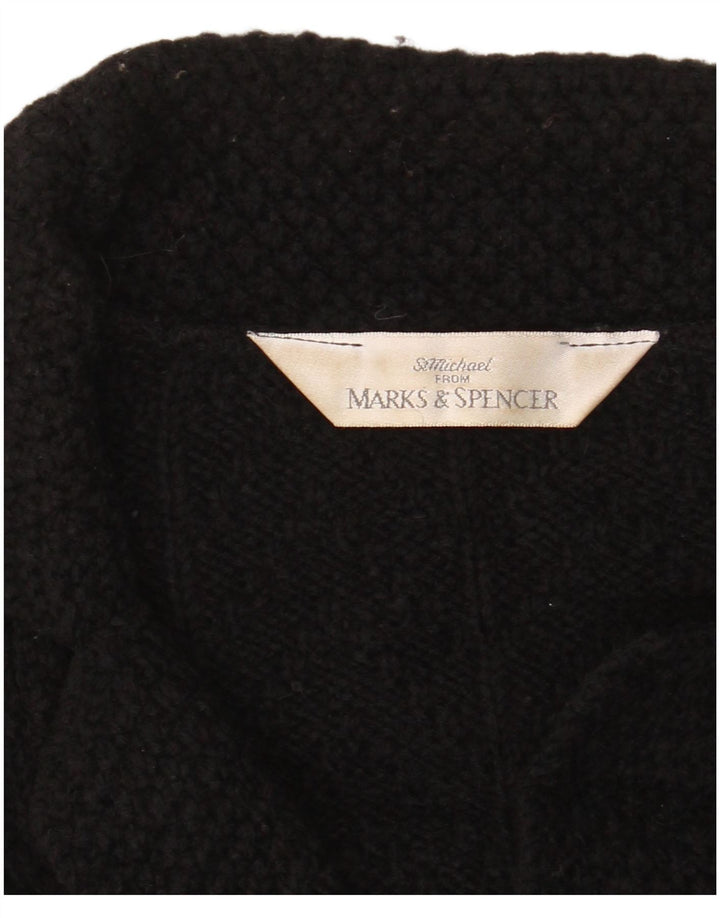 Marks & Spencer Dame St. Michael Cardigan Sweater UK 16 Large Black